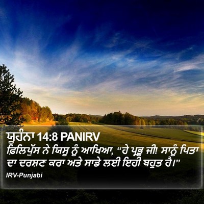 ਯੂਹੰਨਾ 14:8 PANIRV Bible Verse Image