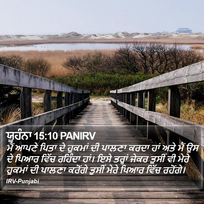 ਯੂਹੰਨਾ 15:10 PANIRV Bible Verse Image