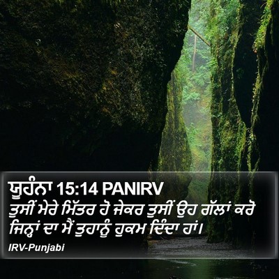 ਯੂਹੰਨਾ 15:14 PANIRV Bible Verse Image