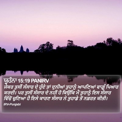 ਯੂਹੰਨਾ 15:19 PANIRV Bible Verse Image
