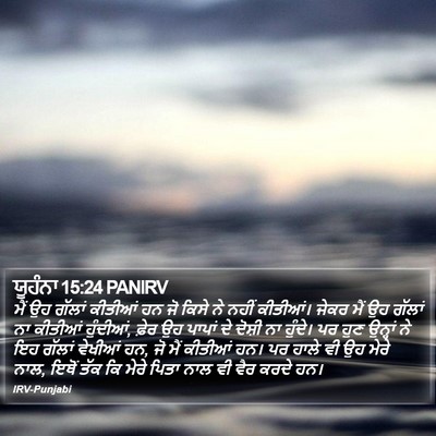 ਯੂਹੰਨਾ 15:24 PANIRV Bible Verse Image