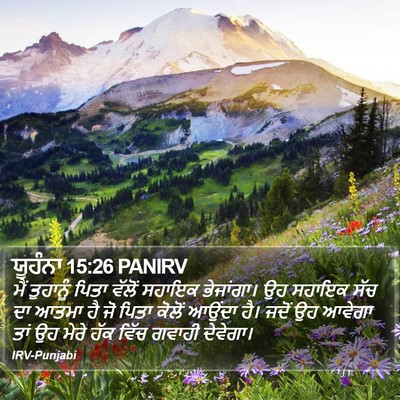ਯੂਹੰਨਾ 15:26 PANIRV Bible Verse Image