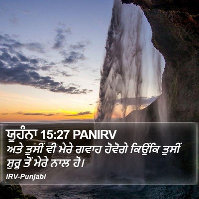 ਯੂਹੰਨਾ 15:27 PANIRV Bible Verse Image
