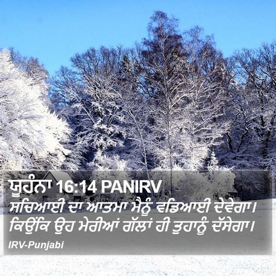 ਯੂਹੰਨਾ 16:14 PANIRV Bible Verse Image