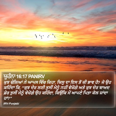 ਯੂਹੰਨਾ 16:17 PANIRV Bible Verse Image