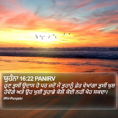 ਯੂਹੰਨਾ 16:22 PANIRV Bible Verse Image