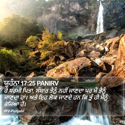 ਯੂਹੰਨਾ 17:25 PANIRV Bible Verse Image