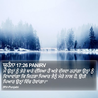 ਯੂਹੰਨਾ 17:26 PANIRV Bible Verse Image