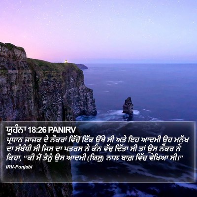 ਯੂਹੰਨਾ 18:26 PANIRV Bible Verse Image