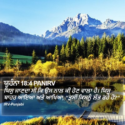 ਯੂਹੰਨਾ 18:4 PANIRV Bible Verse Image
