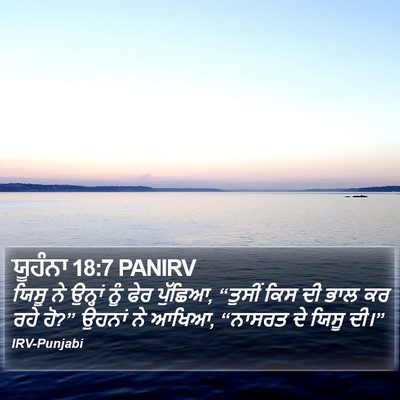 ਯੂਹੰਨਾ 18:7 PANIRV Bible Verse Image