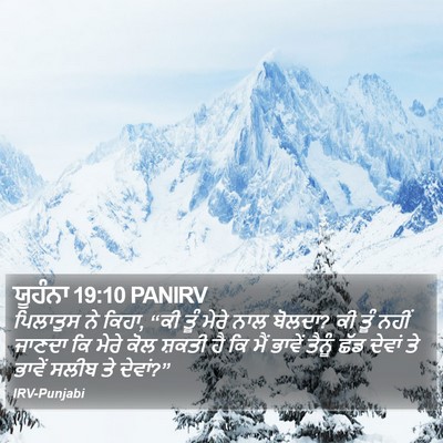 ਯੂਹੰਨਾ 19:10 PANIRV Bible Verse Image
