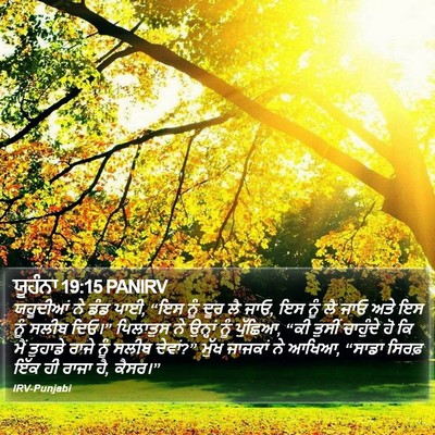 ਯੂਹੰਨਾ 19:15 PANIRV Bible Verse Image