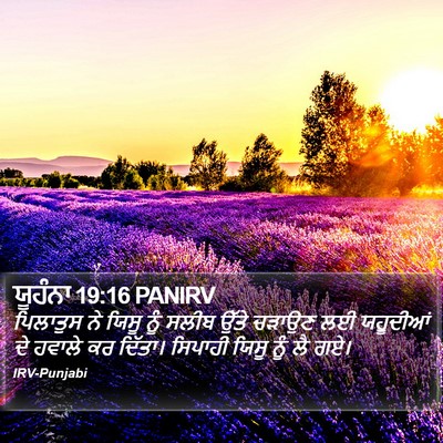 ਯੂਹੰਨਾ 19:16 PANIRV Bible Verse Image