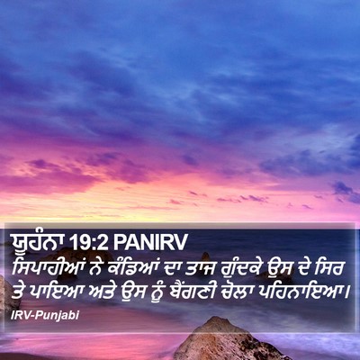 ਯੂਹੰਨਾ 19:2 PANIRV Bible Verse Image