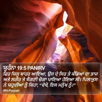 ਯੂਹੰਨਾ 19:5 PANIRV Bible Verse Image