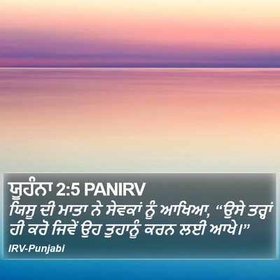 ਯੂਹੰਨਾ 2:5 PANIRV Bible Verse Image