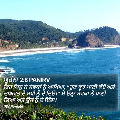 ਯੂਹੰਨਾ 2:8 PANIRV Bible Verse Image