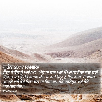 ਯੂਹੰਨਾ 20:17 PANIRV Bible Verse Image
