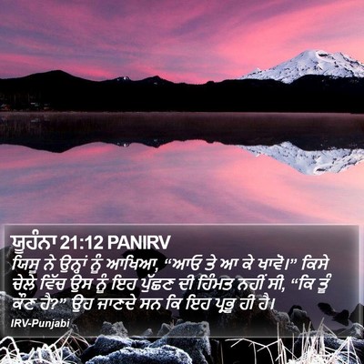 ਯੂਹੰਨਾ 21:12 PANIRV Bible Verse Image