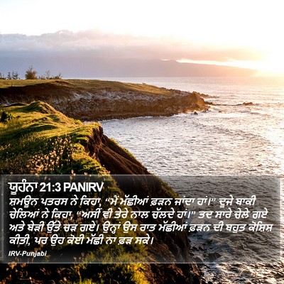 ਯੂਹੰਨਾ 21:3 PANIRV Bible Verse Image