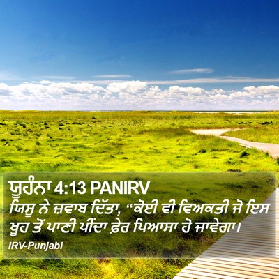 ਯੂਹੰਨਾ 4:13 PANIRV Bible Verse Image