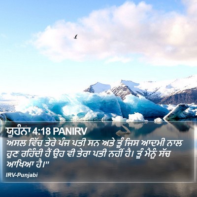 ਯੂਹੰਨਾ 4:18 PANIRV Bible Verse Image