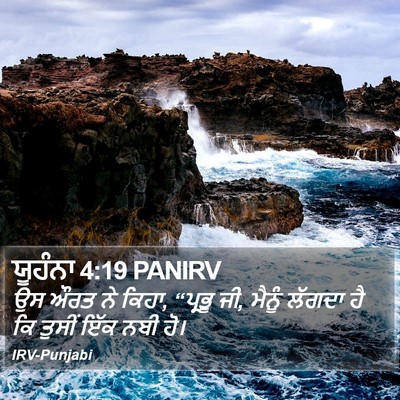 ਯੂਹੰਨਾ 4:19 PANIRV Bible Verse Image