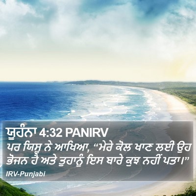 ਯੂਹੰਨਾ 4:32 PANIRV Bible Verse Image