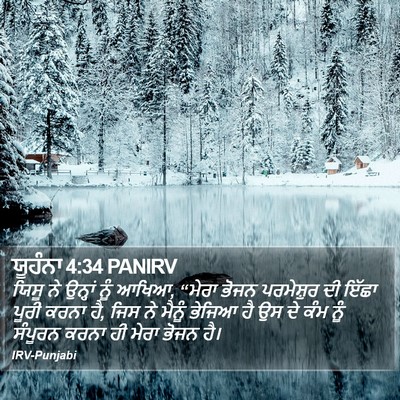 ਯੂਹੰਨਾ 4:34 PANIRV Bible Verse Image
