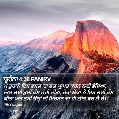 ਯੂਹੰਨਾ 4:38 PANIRV Bible Verse Image