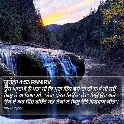 ਯੂਹੰਨਾ 4:53 PANIRV Bible Verse Image