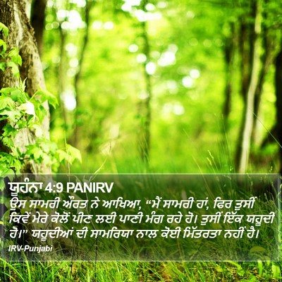 ਯੂਹੰਨਾ 4:9 PANIRV Bible Verse Image