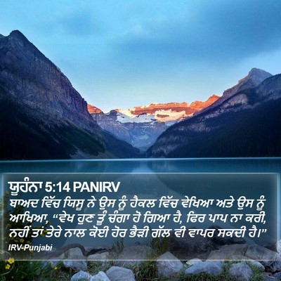 ਯੂਹੰਨਾ 5:14 PANIRV Bible Verse Image