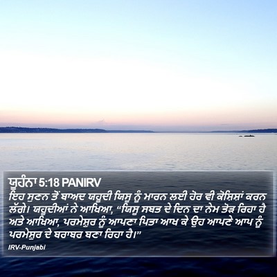 ਯੂਹੰਨਾ 5:18 PANIRV Bible Verse Image