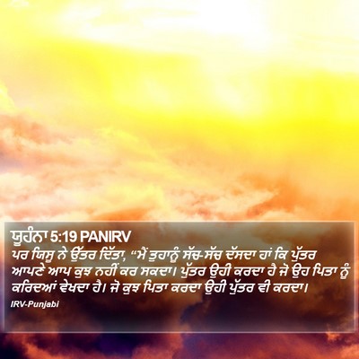 ਯੂਹੰਨਾ 5:19 PANIRV Bible Verse Image