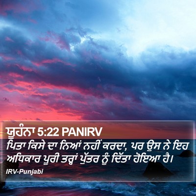 ਯੂਹੰਨਾ 5:22 PANIRV Bible Verse Image