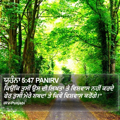 ਯੂਹੰਨਾ 5:47 PANIRV Bible Verse Image