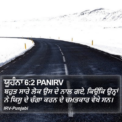 ਯੂਹੰਨਾ 6:2 PANIRV Bible Verse Image