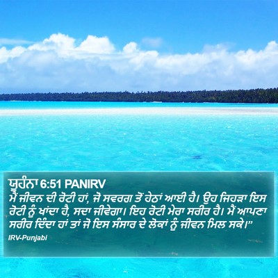 ਯੂਹੰਨਾ 6:51 PANIRV Bible Verse Image