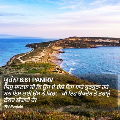 ਯੂਹੰਨਾ 6:61 PANIRV Bible Verse Image
