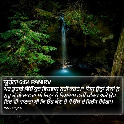ਯੂਹੰਨਾ 6:64 PANIRV Bible Verse Image