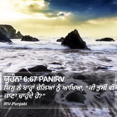 ਯੂਹੰਨਾ 6:67 PANIRV Bible Verse Image