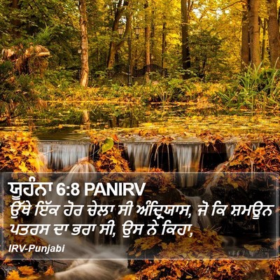 ਯੂਹੰਨਾ 6:8 PANIRV Bible Verse Image