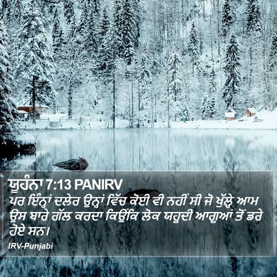 ਯੂਹੰਨਾ 7:13 PANIRV Bible Verse Image