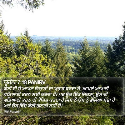 ਯੂਹੰਨਾ 7:18 PANIRV Bible Verse Image