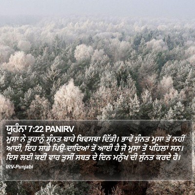 ਯੂਹੰਨਾ 7:22 PANIRV Bible Verse Image