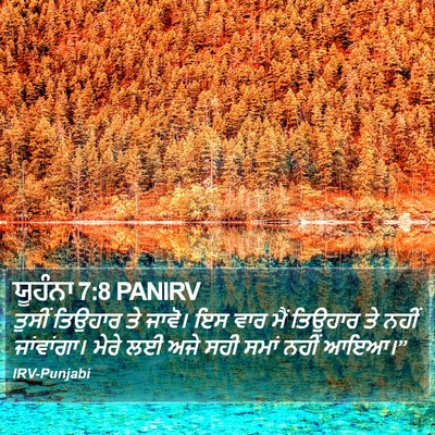 ਯੂਹੰਨਾ 7:8 PANIRV Bible Verse Image
