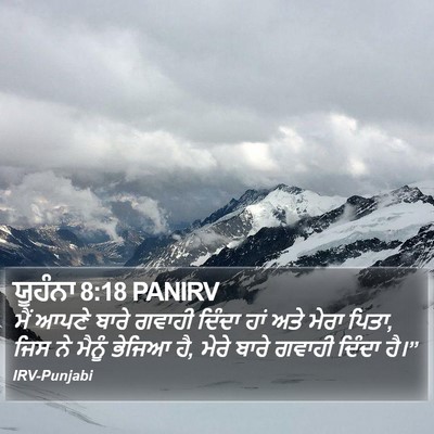 ਯੂਹੰਨਾ 8:18 PANIRV Bible Verse Image