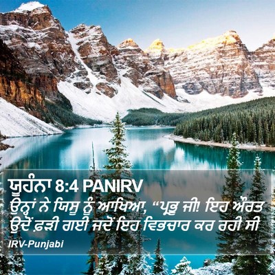 ਯੂਹੰਨਾ 8:4 PANIRV Bible Verse Image